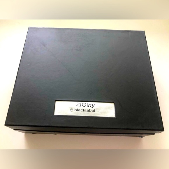 ZigiNY Black Label Rhinestone & Chrome Peep Toe Heel NWT IOB - Picture 6 of 6